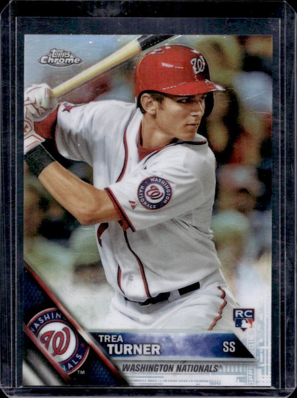 2016 Topps Chrome Trea Turner RC Refractor Rookie #32 Nationals
