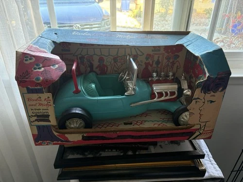 Vintage Irwin Barbie Hot Rod Car With Original Box