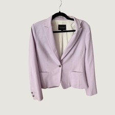 Banana Republic Classic Blazer Lavender Purple Wool Blend Size 6 Professional