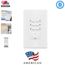 Listed Countdown Timer Switch - 1 Hour Energy-Saving Device for Lights & Fans