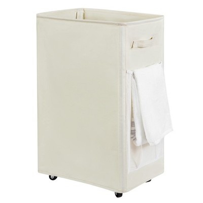 Chrislley Rolling Laundry Basket, 90L Foldable Laundry Hamper with Wheels
