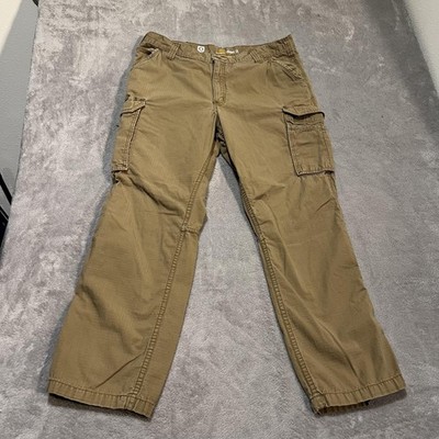 Carhartt Force Cargo Pants Mens 38x31 Brown Relaxed Fit Ripstop Workwear