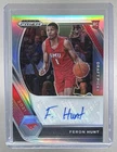 Feron Hunt 2021 Panini Prizm Draft Picks #DP-FHU Silver RC Rookie Auto