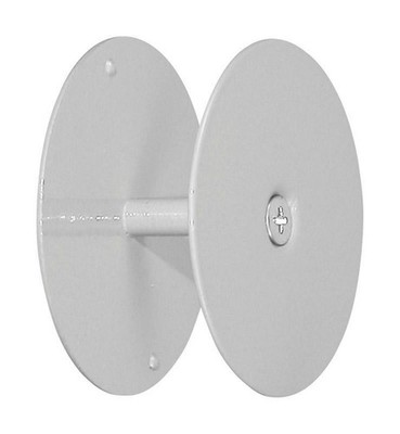 Prime-Line 2-5/8 in. D Gray Steel Hole Filler Plate U 9515