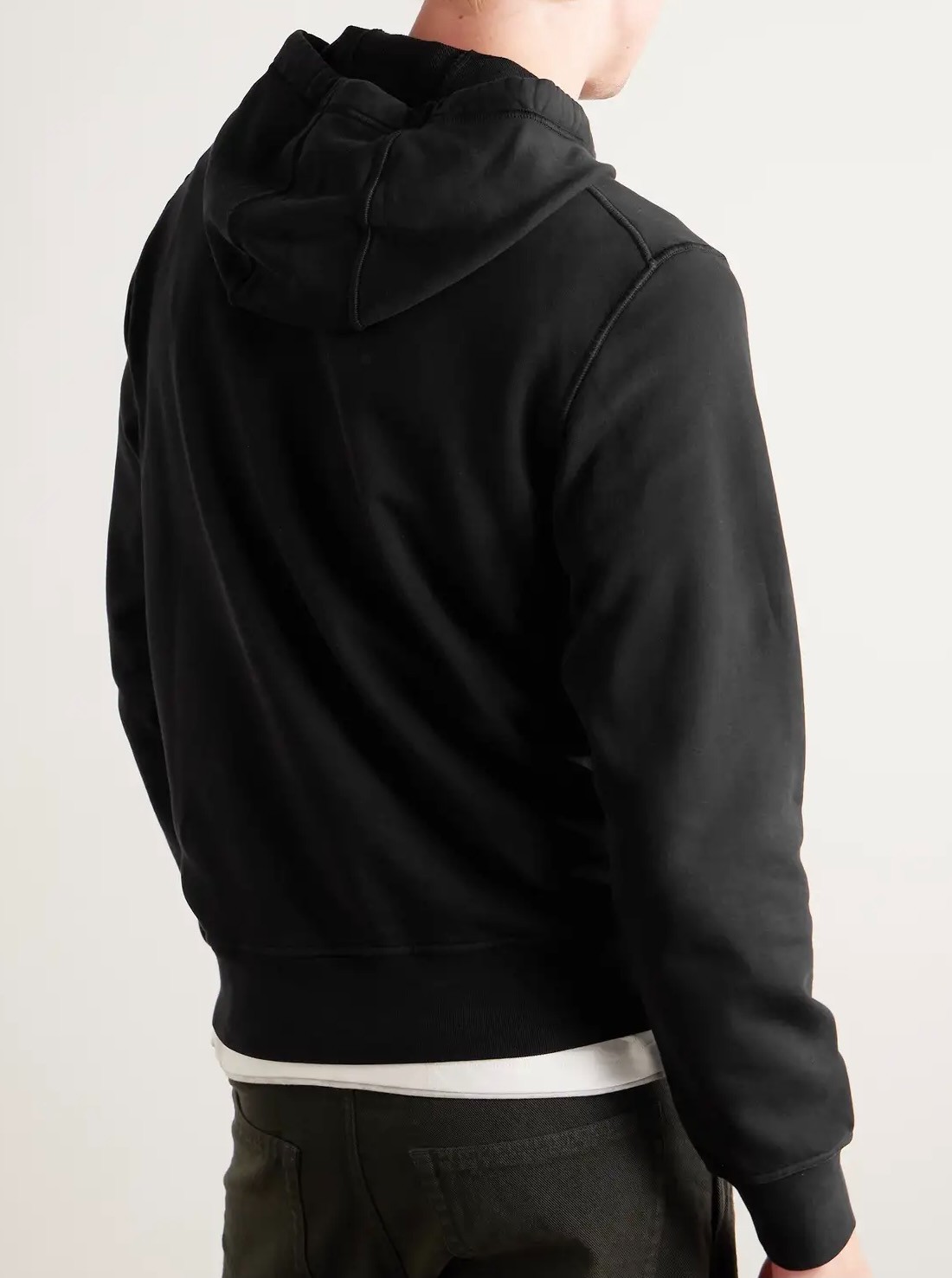 STONE ISLAND BRUSHED COTTON HOODED SWEATSHIRT - v0029 BLACK- SIZE SMALL thumbnail 3