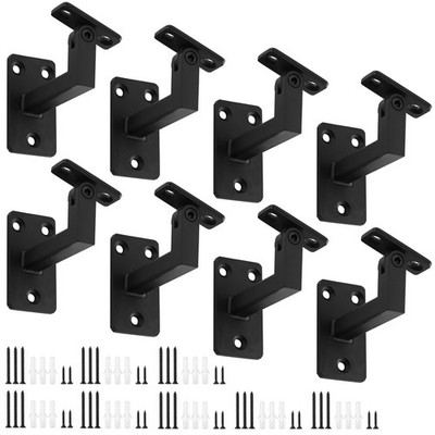 Patioer Adjustable Handrail Bracket, 3'' Heavy Duty Swivel Hand Rail Bracket 8pcs