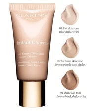CLARINS Instant Concealer 03 Smoothing Long Lasting Revives Tired Eyes 0.5 FL OZ