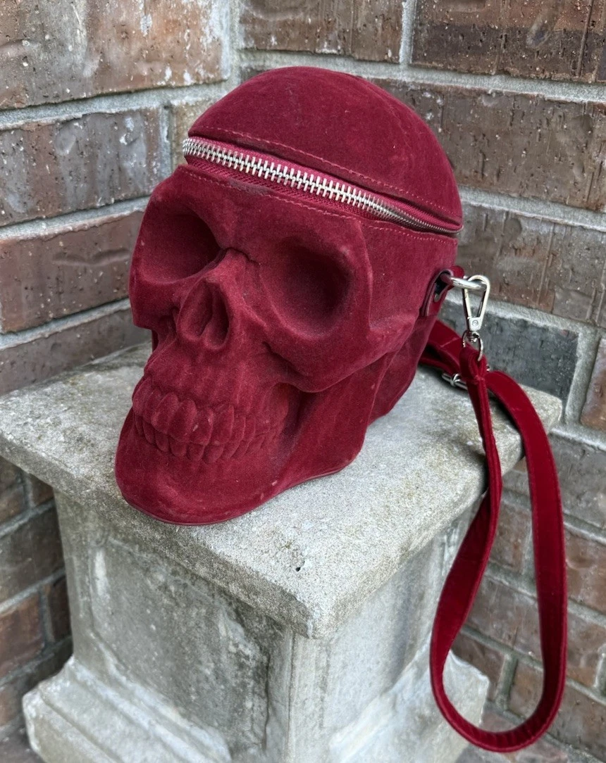 Skull Women's Velvet Exterior Bags & Handbags for sale | eBay