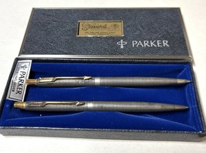 Parker Classic Sterling Silver Ballpoint+Pencil Set-