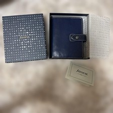 Filofax Malden Mini 6 Pocket Full Grain Leather System Organizer 19mm Ring Black