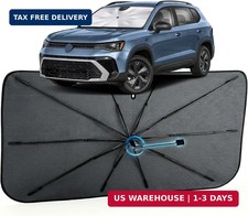 Car Windshield Sun Shade Umbrella For Volkswagen Taos 2022-2026 11 Fit Refl Car Windshield Sun Shade Umbrella For Volkswagen Taos 2022-2026 11 Fit Refl