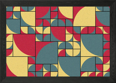 Geometrisches Muster gerahmtes Wandbild Poster Leinwanddruck Bild