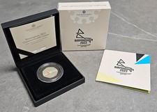 Birmingham 2022 Commonwealth Games : The Royal Mint UK 50p Silver Proof Coin