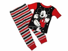 Mickey Mouse Boy's 4-Piece Graphic and Print Pajama Pants Set, Size 4T