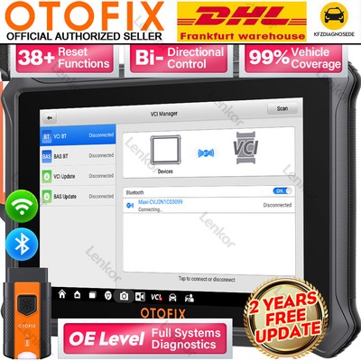2025 OTOFIX D1 Lite KFZ Diagnosegerät OBD2 Tester ALLE SYSTEME Bluetooth Deutsch