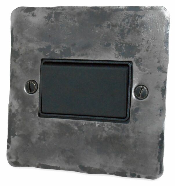 G&H FR69B Flat Plate Rustic Silver 1 Gang Triple Pole 10A Fan Isolator Switch G&H FR69B Flat Plate Rustic Silver 1 Gang Triple Pole 10A Fan Isolator Switch