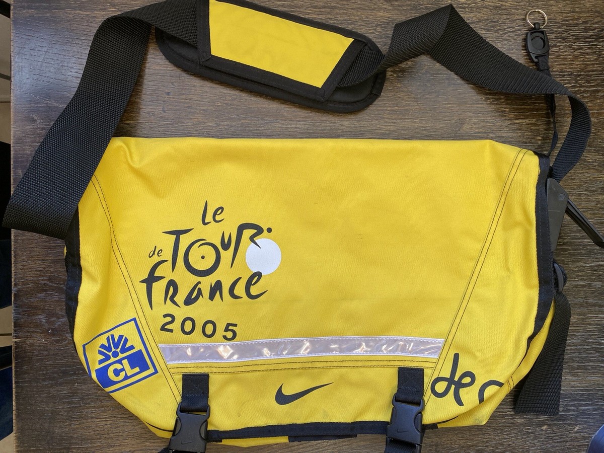 Rare Le De Tour France 2005 Nike Yellow Messenger Bag 17” | eBay