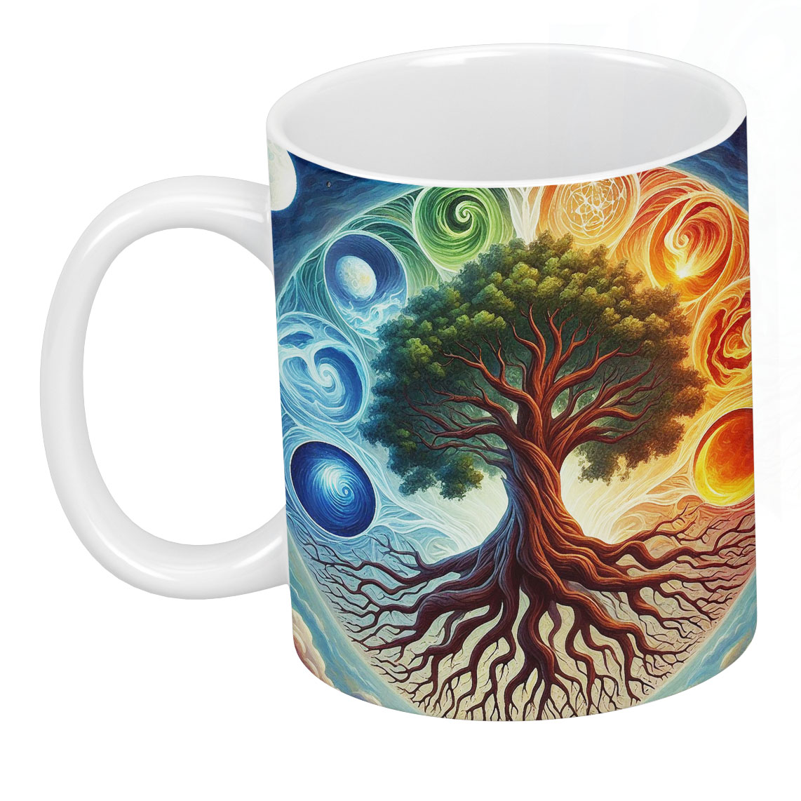 The Tree Of Life Spiritual Artwork On Ceramic Classic Mug