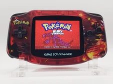 Groudon Game Boy Advance, Funnyplaying Backlit IPS Screen Pokemon Ruby Theme