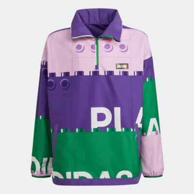 NWT$90 ADIDAS X CLASSIC LEGO HALF-ZIP WINDBREAKER youth size XL | eBay