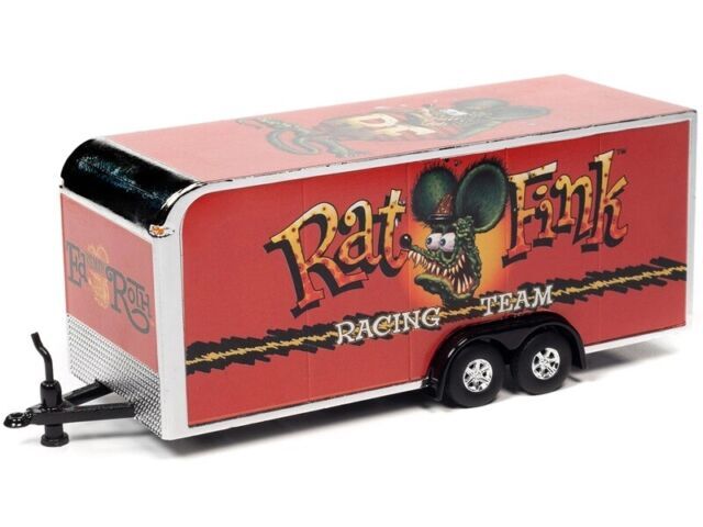 その他 auto world RAT FINK ROADSHOW TRANSPORTER 1:64 Auto World *RAT FINK ROADSHOW* Semi Truck Transporter Car