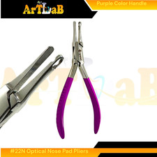 Nose Pad Applicator and Remover Pliers for Eyeglasses  22N Purple Handle