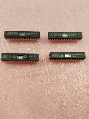 QTY (4) EPS448DC-20 ALTERA 28 PIN SKINNY CERAMIC DIP ERASABLE MICROSEQUENCER