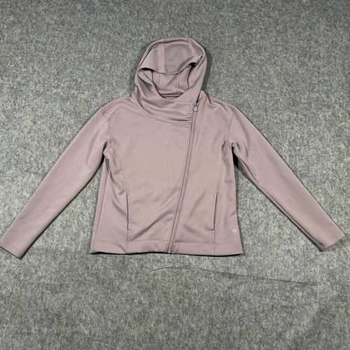 Apana Damen Hoodie mit durchgehendem Reißverschluss Größe Small lila hellflieder Langarm Yoga