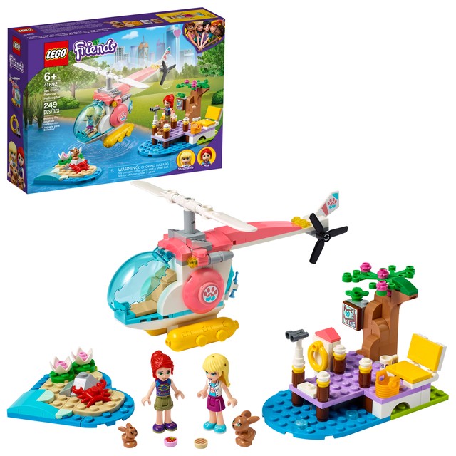 Lego Friends 41692 Vet Clinic Rescue Helicopter Girls Building Kit NEW 249 PCS