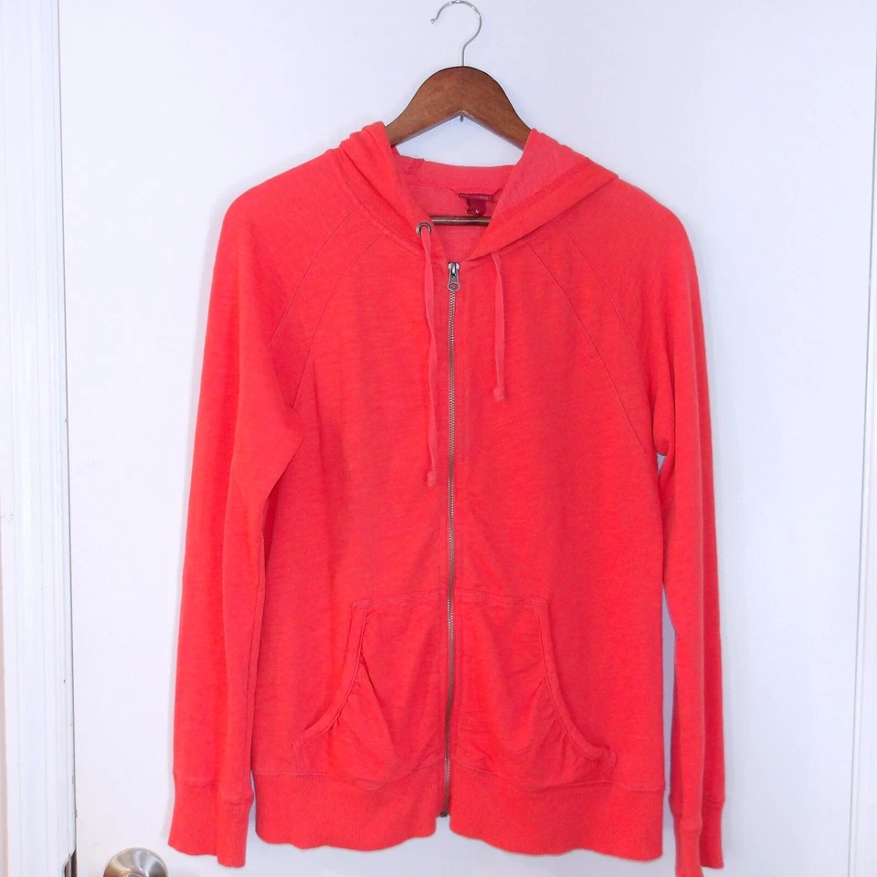 Sudadera con Capucha Merona Cremallera Completa Bolsillos Informal Cómoda Talla M/#6218 Foto 2 de 4