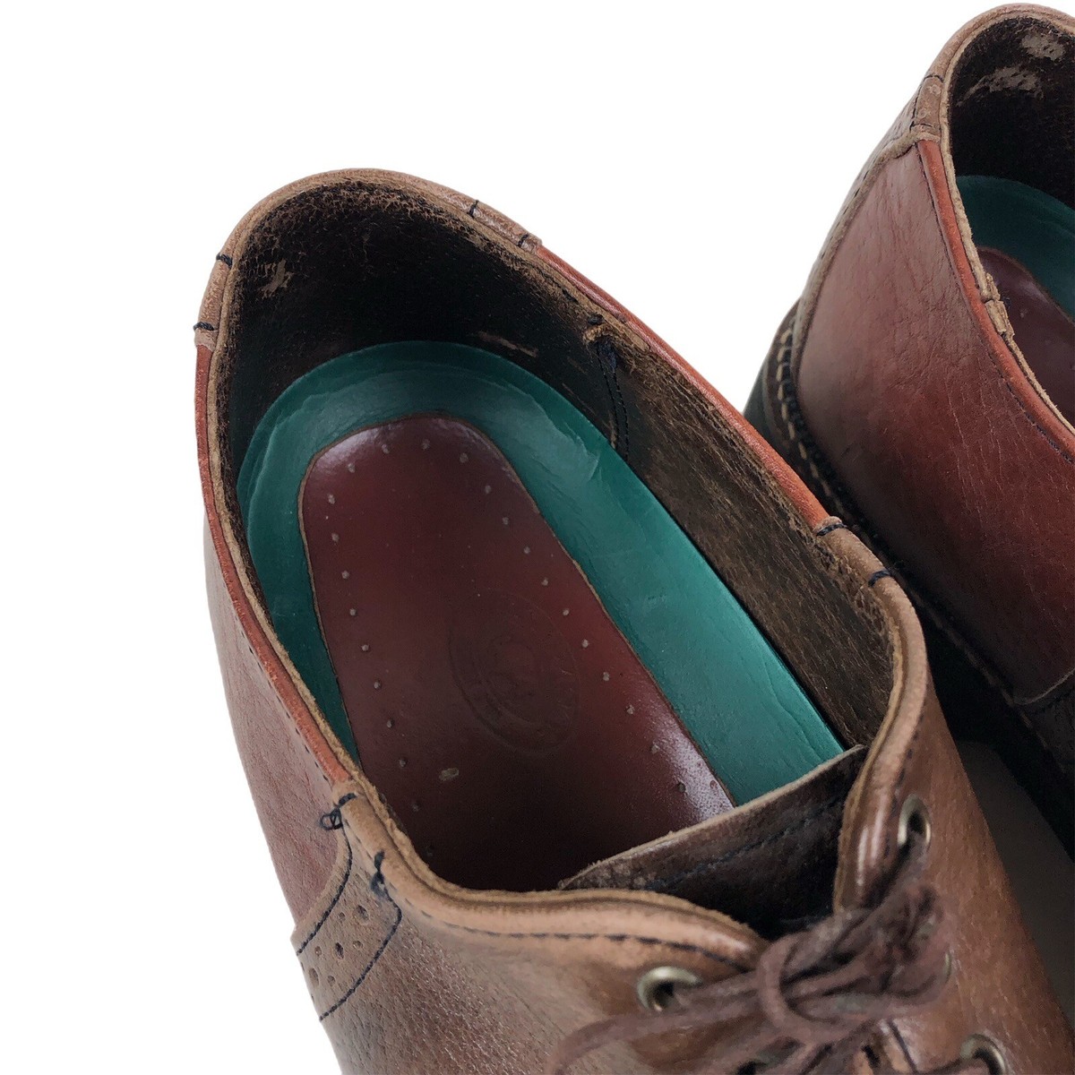 H. S. Trask Brown Leather Moccasin Toe Drivers Men’s Size 11.5 HS Trask Shoes Mens 11.5 N Brown Bison Leather Oxford Loafer  main image 4