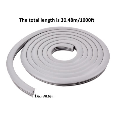 Flexible EPDM Rubber Strip (100 ft Long and 1/2''Wide) - Concrete Crack Repair-