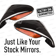 KiWAV replace mirrors black #8000A3229,8000A3228 fits MV Agusta F4 x PAIR ε