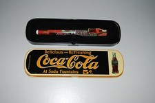 Boîte en étain stylo bille de collection Coca Cola 1995 