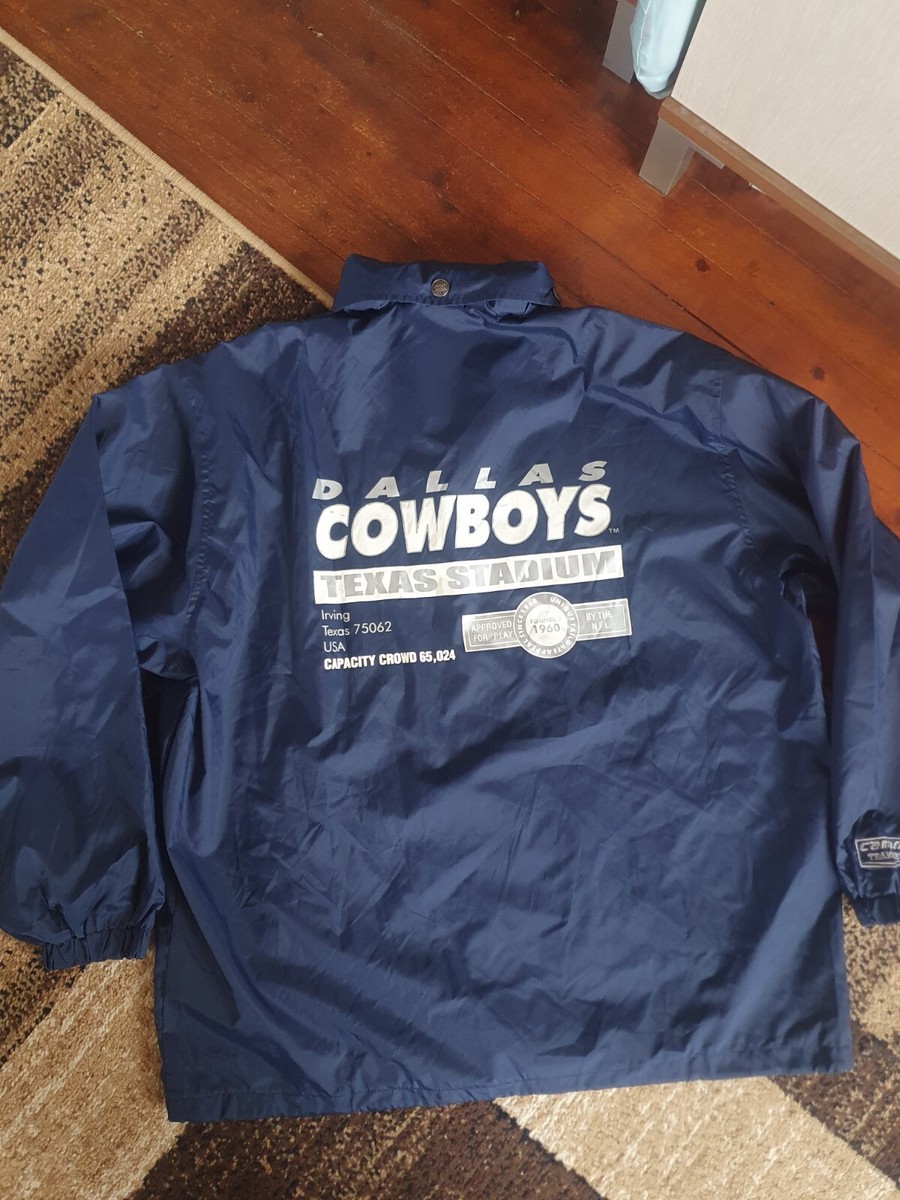 Dalas Cowboys Campri Team Line NFL Vtg 1995 Windbreaker Jacket sz XL
