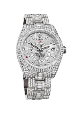 Rolex Sky Dweller 326959TBR White Gold With FACTORY Diamonds | eBay