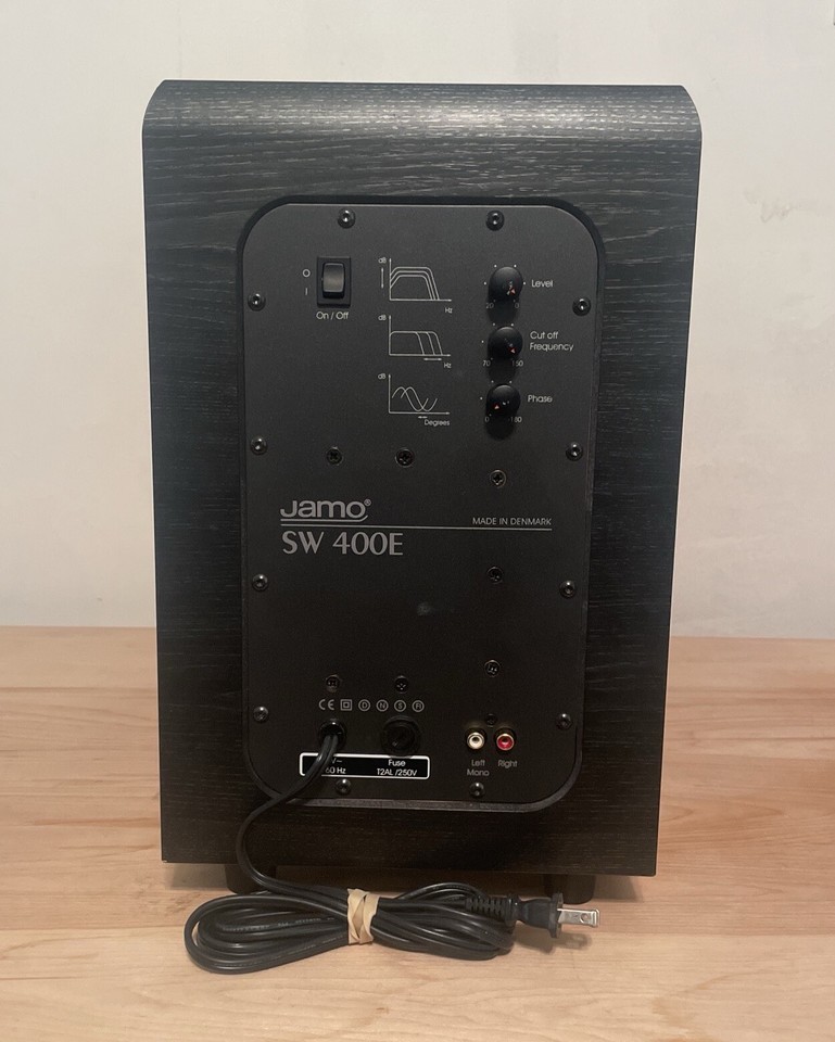 Jamo SW400E Subwoofer Home Cinema Theatre Active Amplifier Ported Down