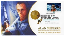 AO 4527, 2011, Alan Shepard, Digital Color Postmark, Project Mercury, First Day