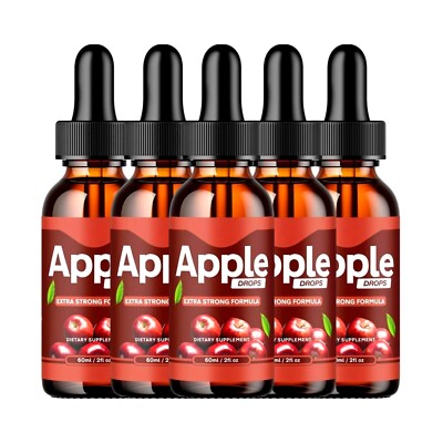(5 Pack) Apple Drops - Extra Strong Formula AppleDrops Dietary Supplement