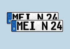 2 KFZ-Schilder Nummernschilder 460x110MM KFZ-Kennzeichen Autokennzeichen