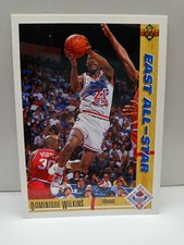Dominique Wilkins 1991-92 Upper Deck # 255 Atlanta Hawks  Georgia BullDogs