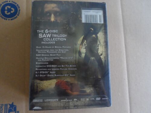 Saw Trilogy 6 DVD Disc Set Saw Uncut, II Special Edition, III Director’s Cut NEW - Picture 2 of 4