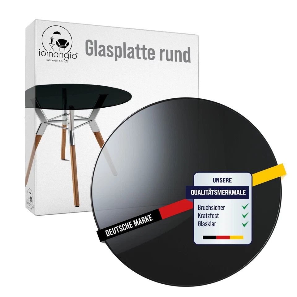 Glastisch Tischplatte aus gehärtetem Glas Tisch Glasplatte Glasscheibe ESG GLAS - Bild 3 von 4
