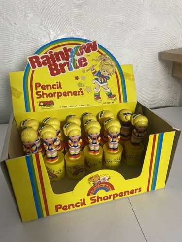 Vintage 1980s Rainbow Brite Pencil Topper Shop Display Very Rare LGX - Picture 2 of 24
