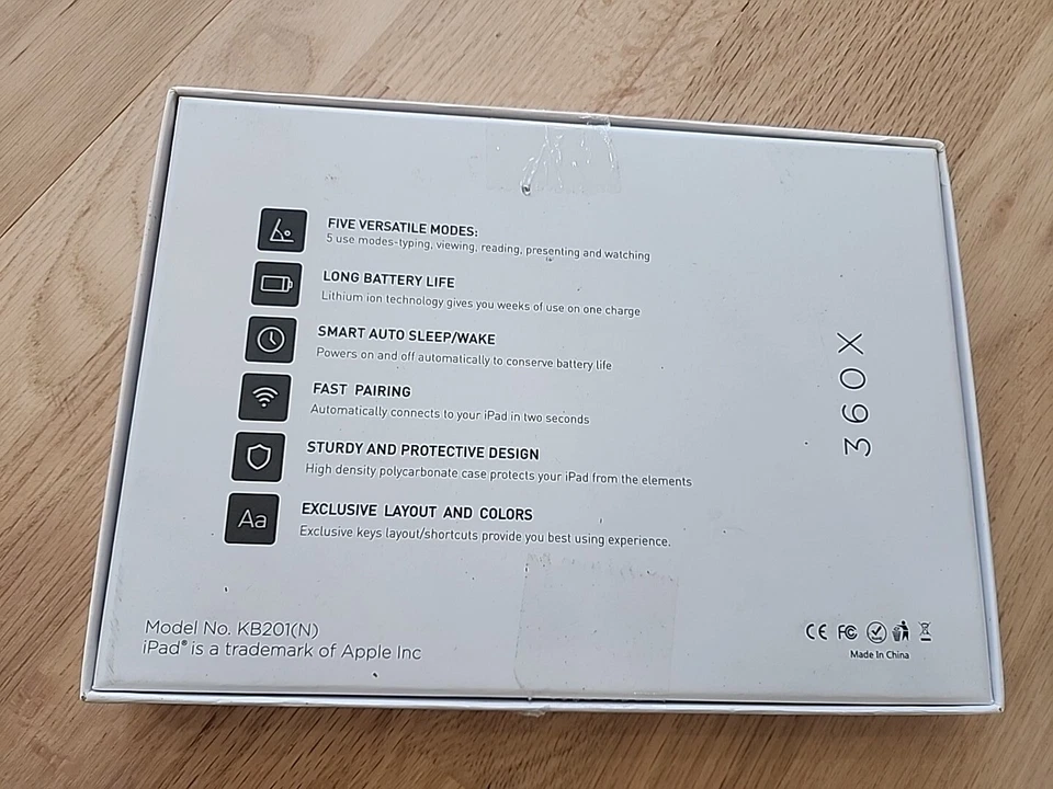 YEKBEE KB201-BLK Case for iPad 2018 iPad 2017 iPad Pro 9.7 iPad Air 2 and 1-... - Image 2 of 4