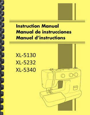 Brother Xl 5130 Xl 5232 Xl 5340 Sewing Machine Owners Instruction Manual Reprint Crafts Sewing Manuals Instruction