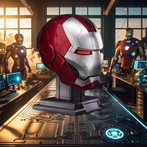 Casco Iron Man MK5 1:1 - Completamente automatico e controllo vocale, spedizione dalla Germania - Foto 2 di 10