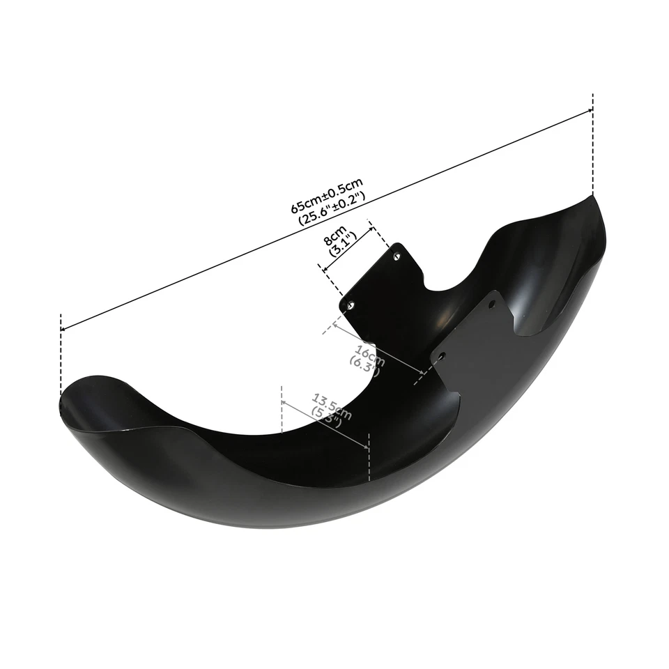Guardabarros delantero envolvente de 21" para Harley Touring Electra Street Glide excavadoras personalizadas nuevo Foto 3 de 4