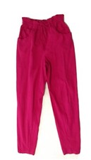 Vintage Justin Allen Bright Pink Drawstring Waist 100 Cotton Pants Size Small