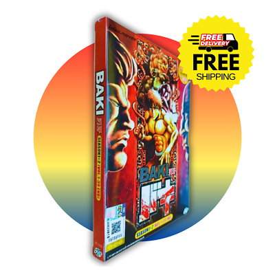 ENGLISH DUBBED Baki Season 1+2 DVD All Region